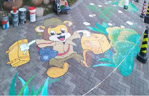 高邮夏季画地面彩绘会遇到的问题