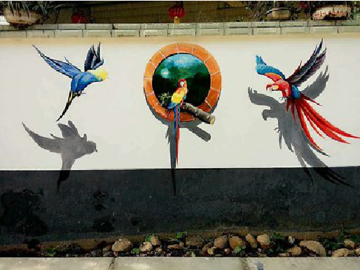 高邮视觉错位-3D墙绘设计