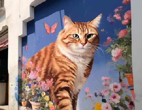 高邮自己绘制有个性的手绘墙