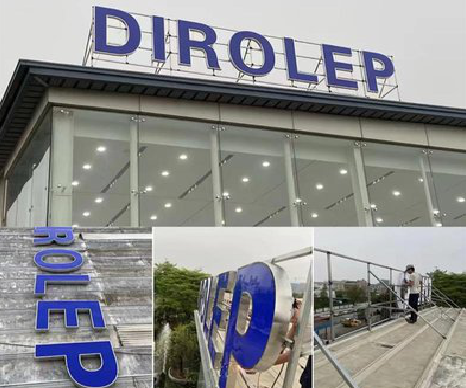 高邮楼顶发光字安装的注意事项。